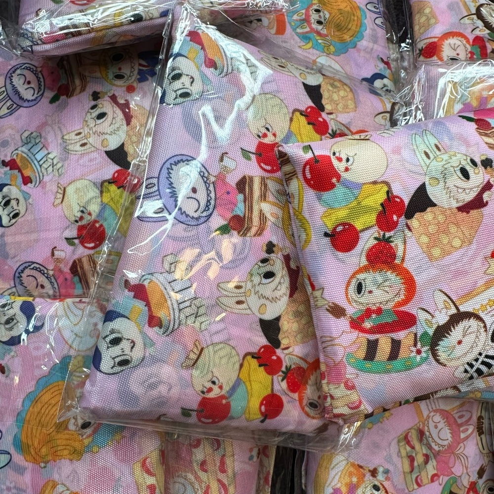 LABUBU Nylon Pink Shopping Women's Bag - Picture 3 of 7